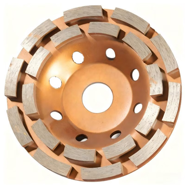 Diamond Grinding Disc for Angle Grinder - Double Row Diamond Grinding Wheel 100mm 22 Holes