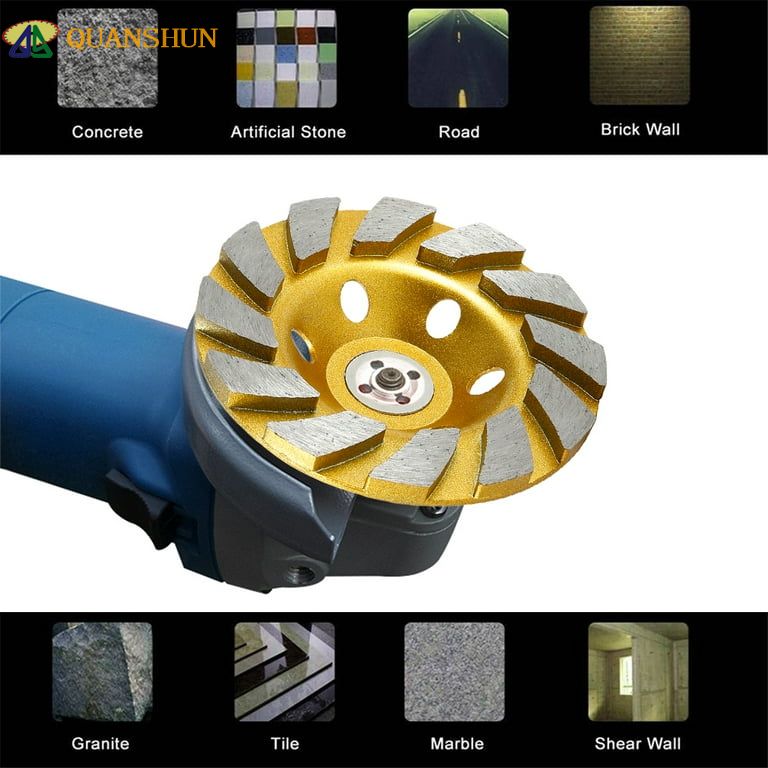 Diamond Grinding Wheel Disc Wood Carving Disc Bowl Shape Grinding Cup Concrete Granite Stone Ceramic Cutting Disc Power Tools