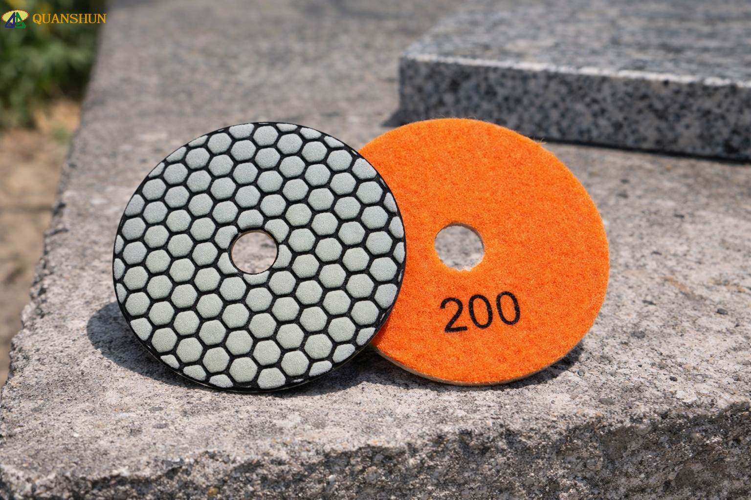 4" Wet or Dry Use Diamond Step Polishing Pads